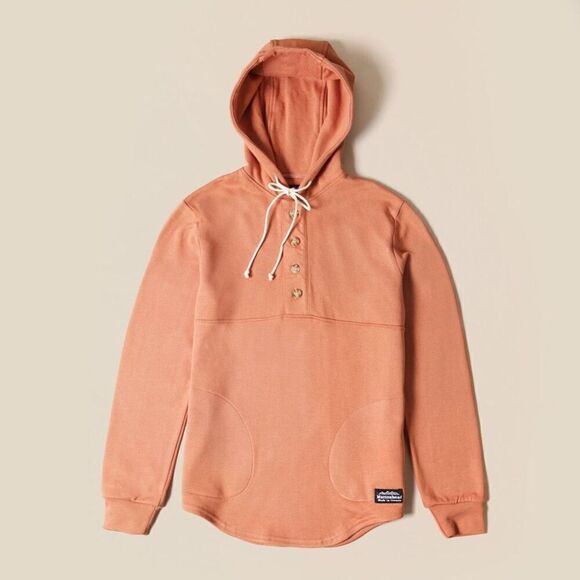 Muttonhead Unisex Cloud Fleece Bamboo Camping Hoodie Terra Cotta - Picture 13 of 13